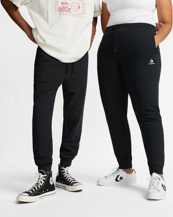 Converse Go-To Embroidered Star Chevron French Terry Sweatpant