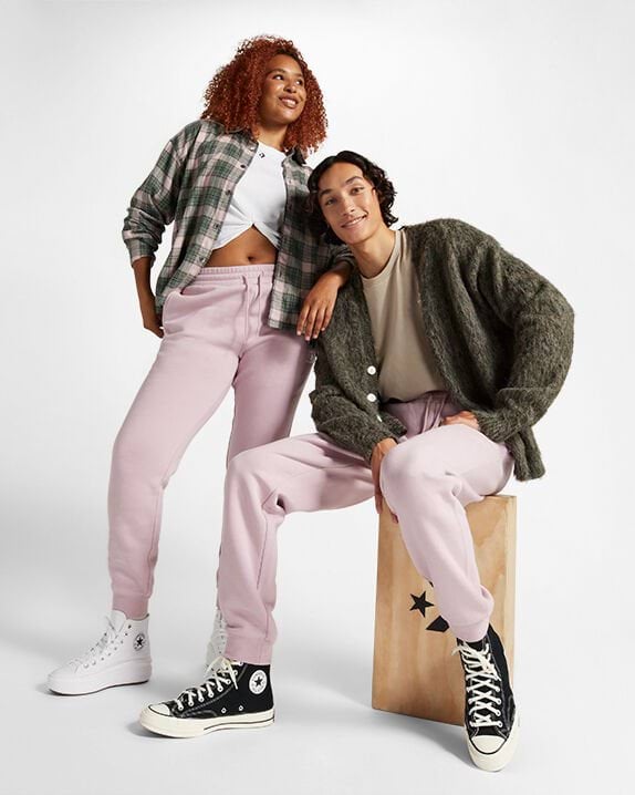 Converse Go-To Embroidered Star Chevron Standard-Fit Fleece Sweatpant