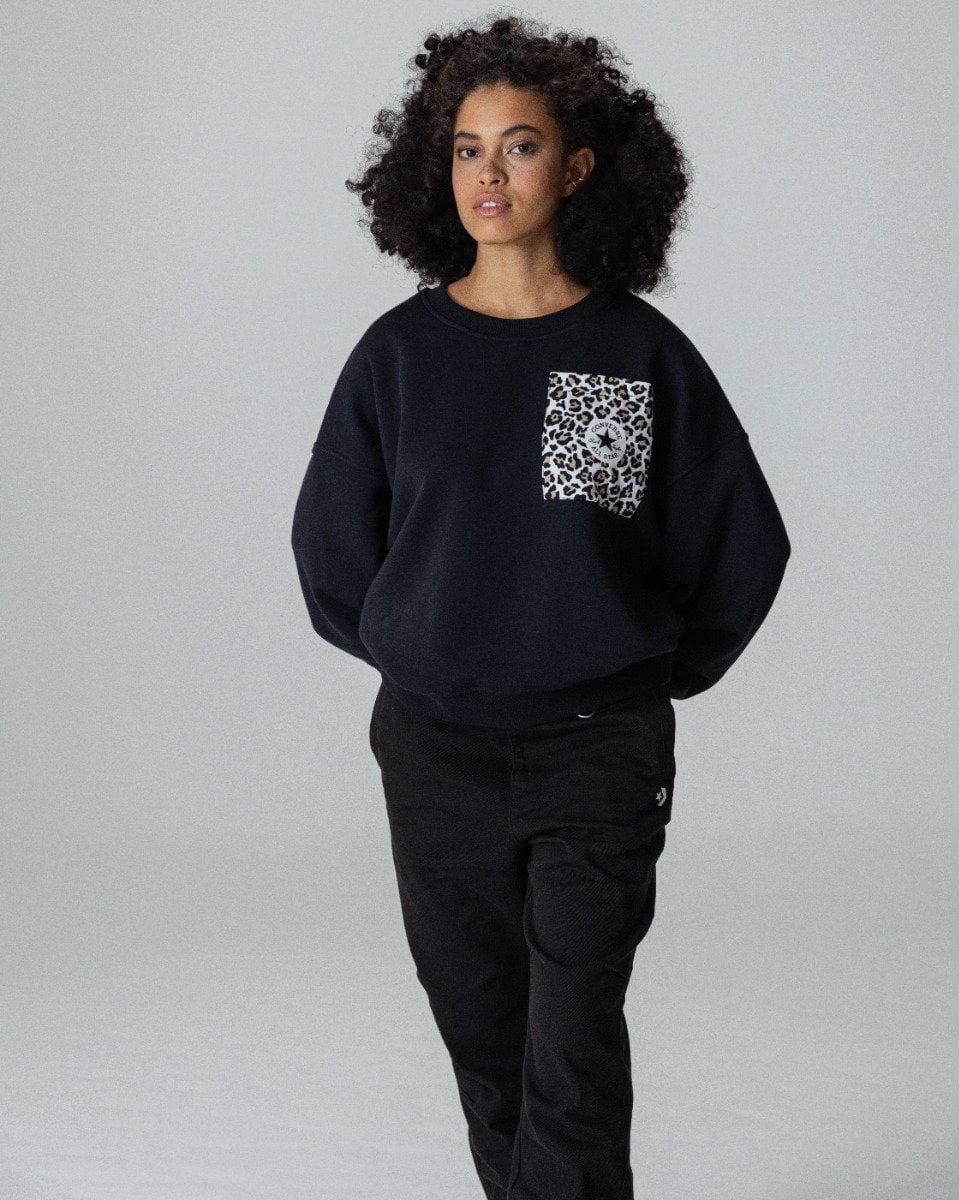 Leopard Crew Sweater