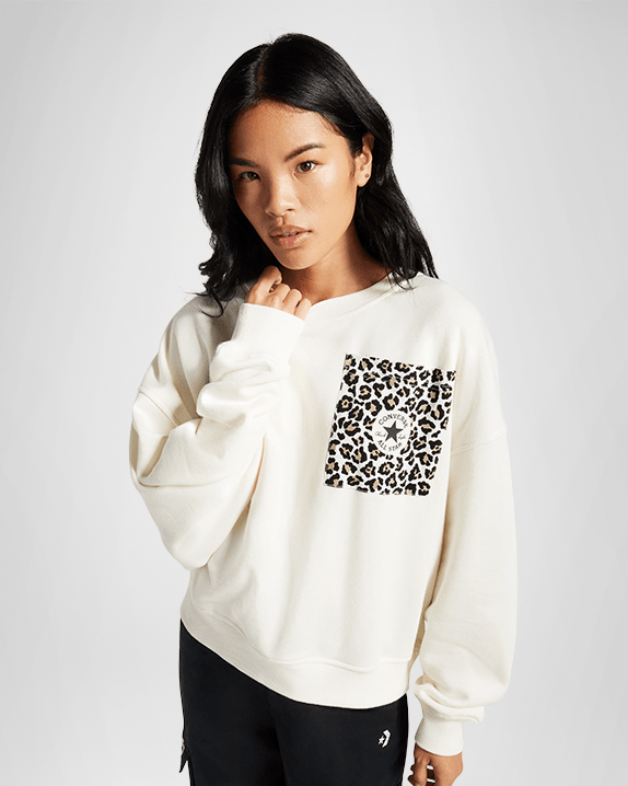 Leopard Crew Sweater
