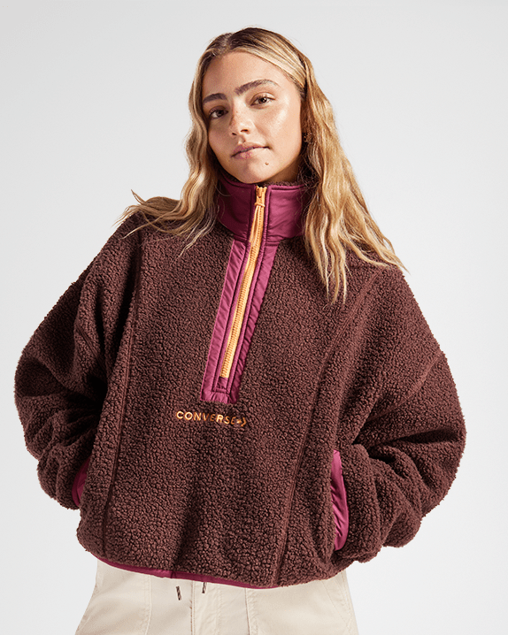 Sherpa Half Zip Top