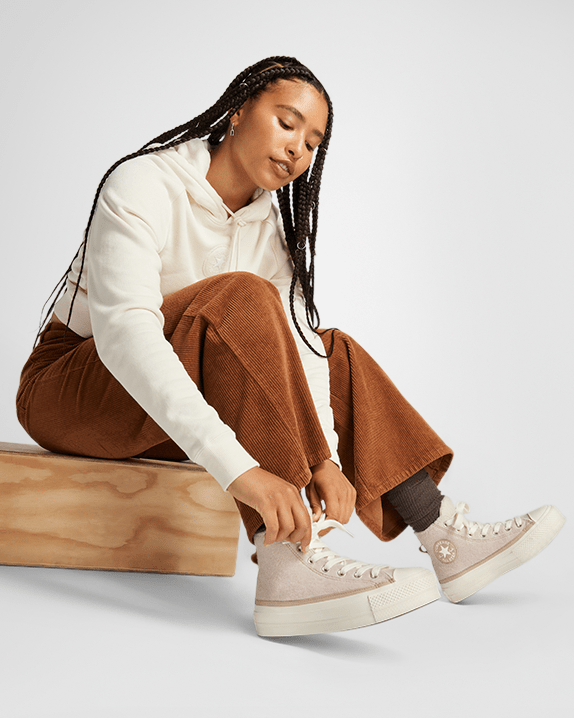 Chuck Taylor All Star Lift Platform Faux Mohair